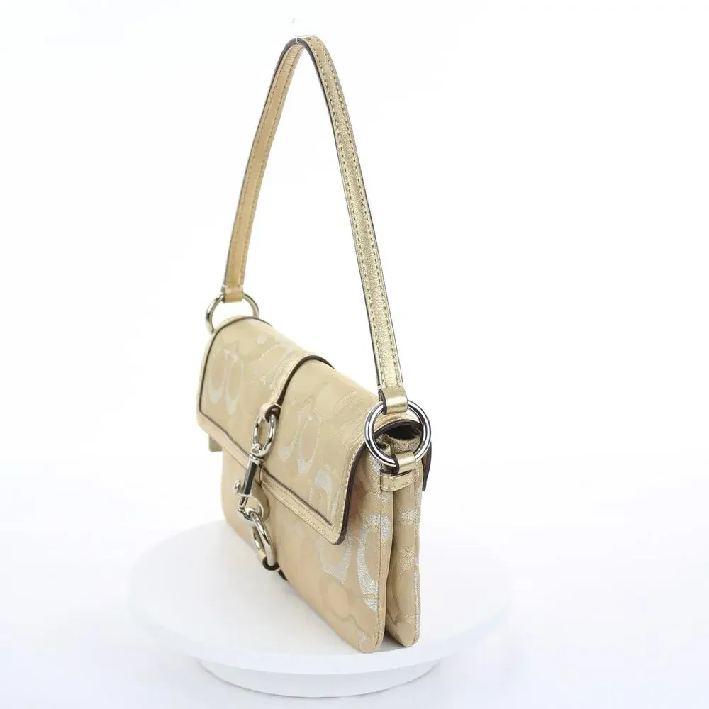 Coach Vintage Y2K Signature Gold Metallic Bag